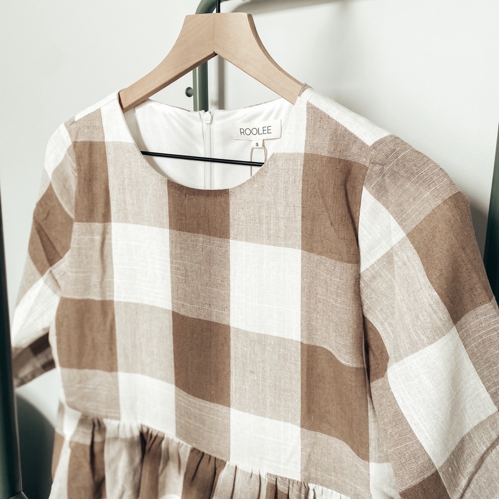 Roolee Gingham Summer Lined Dress